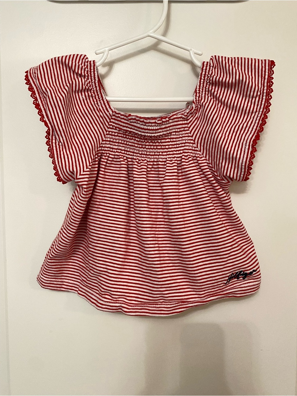 Tommy Hilfiger Flutter Sleeve Top